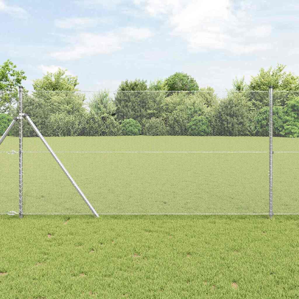 Vidaxl Fixation Au Sol Hexagonale 50 X 1 M Acier Galvanisé Argenté