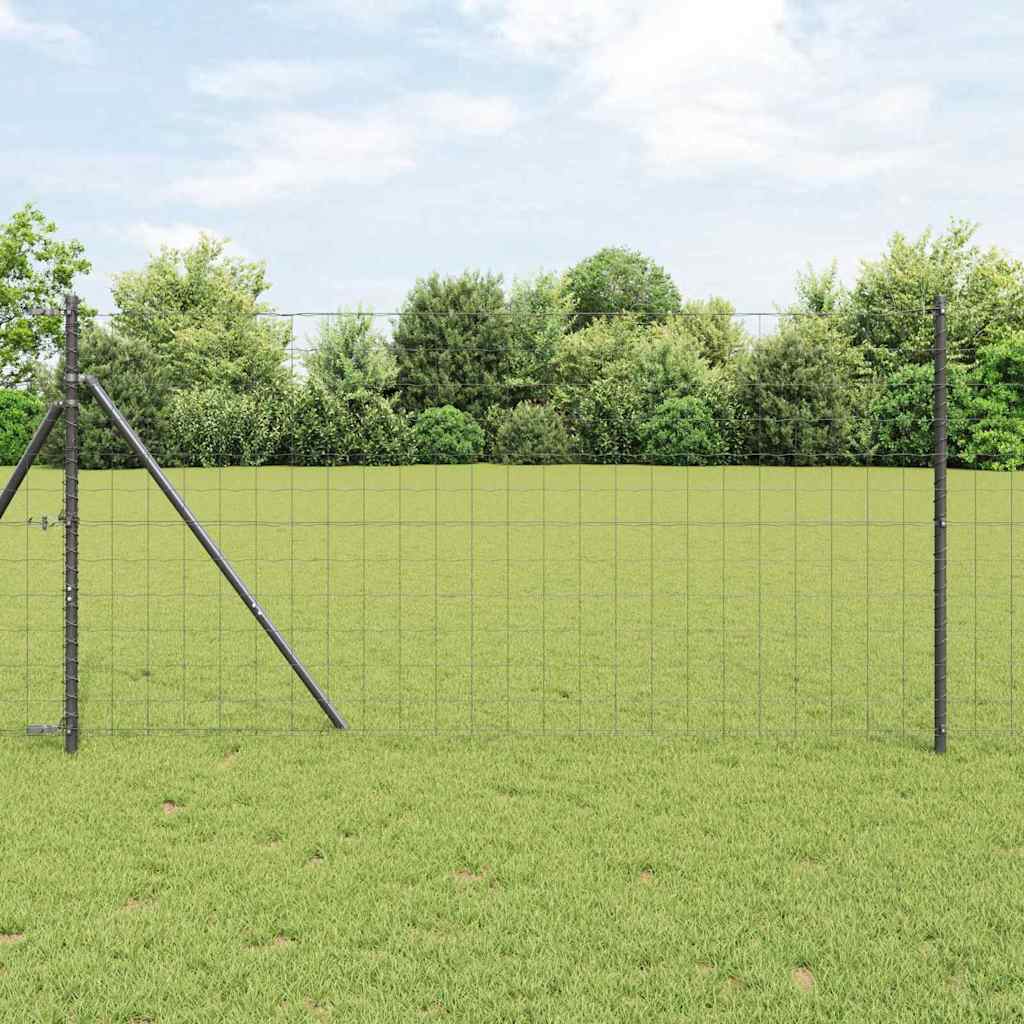 Vidaxl Fixation Au Sol Euro Pour Clôture 10 X 1 M Gris Maille