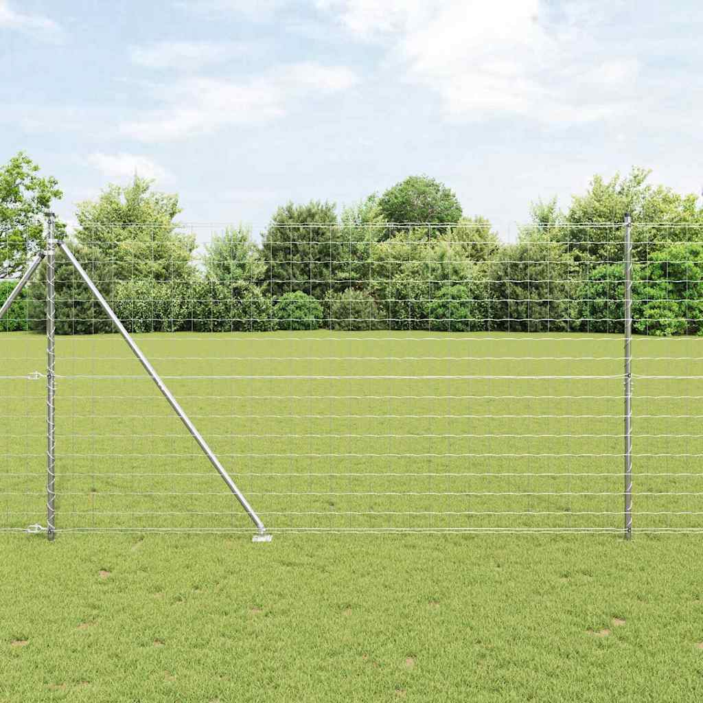 Vidaxl Clôture Euro Extérieure Avec Piques 10 X 1,5 M Acier Galvanisé
