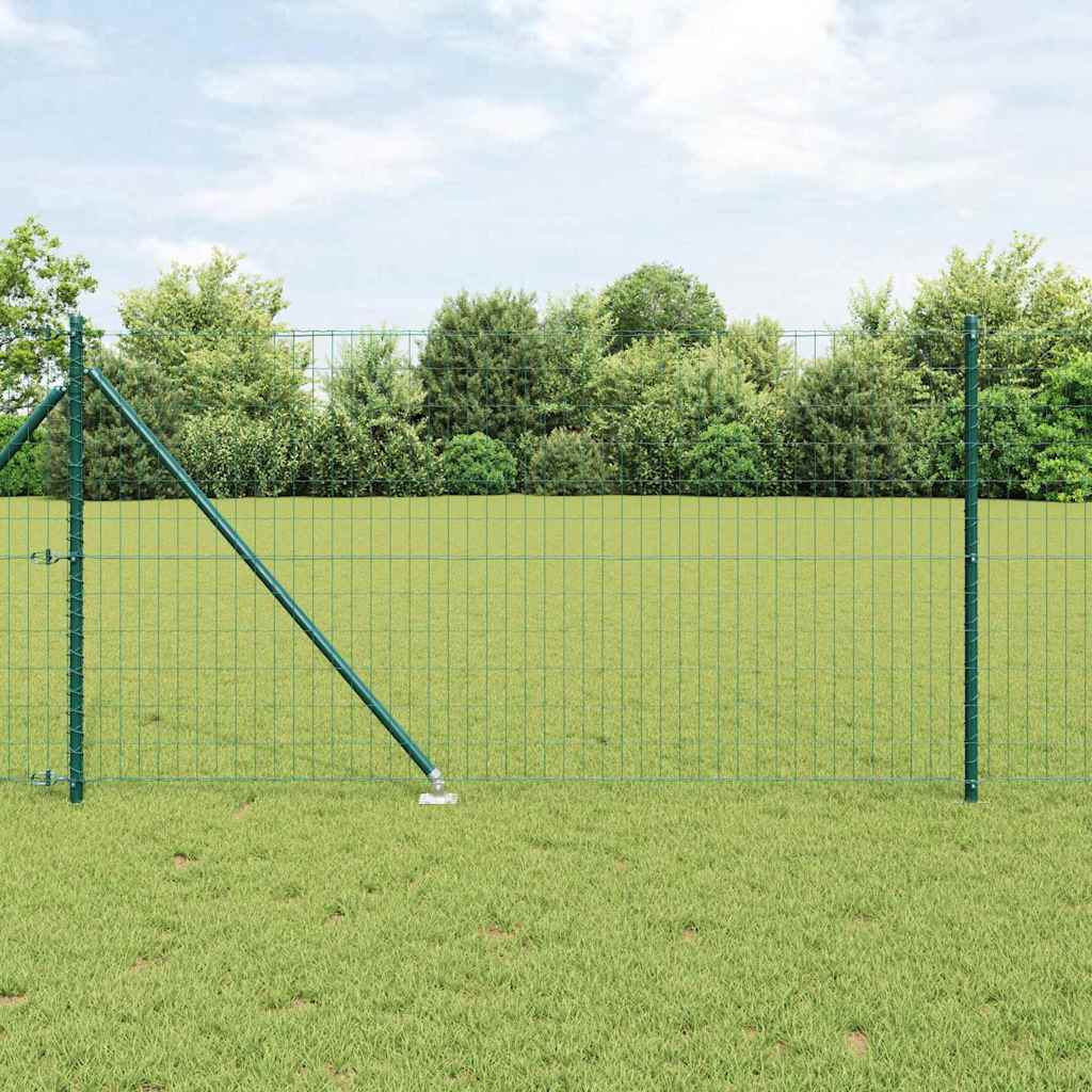 Vidaxl Clôture Euro Avec Des Pointes 10 X 1 M Acier Recouvert De Pvc