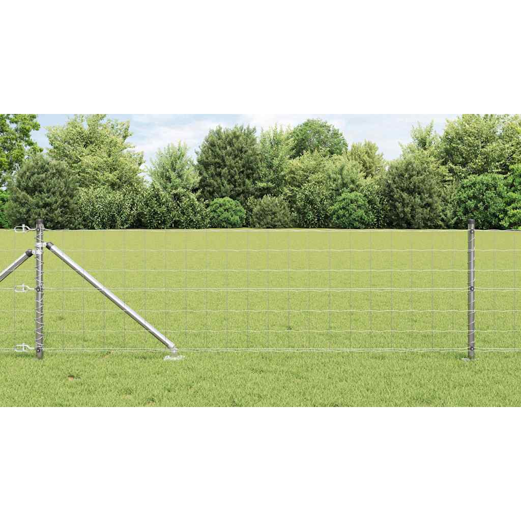 Vidaxl Clôture Euro Extérieure Avec Piques 10 X 0,6 M Acier Galvanisé