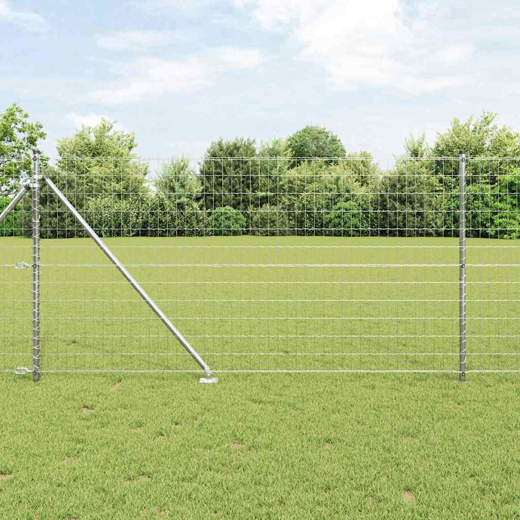 Vidaxl Clôture Euro Extérieure Avec Piques 10 X 1 M Acier Galvanisé