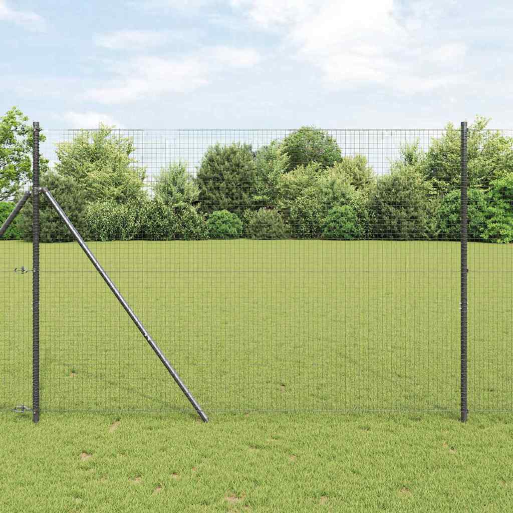 Vidaxl Clôture En Fils Soudés Pour Fixation Au Sol 10 X 1,5 M Gris