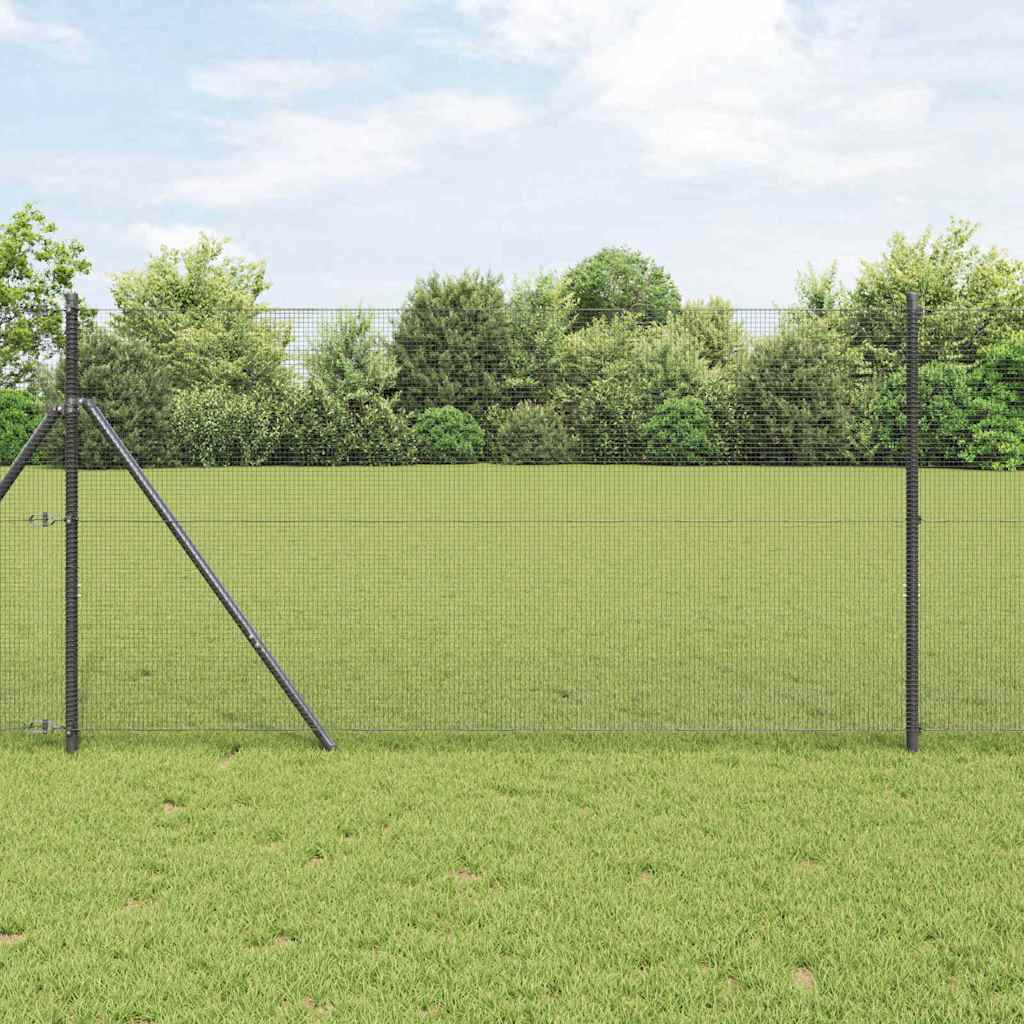 Vidaxl Clôture En Fils Soudés Pour Fixation Au Sol 10 X 1,4 M Gris