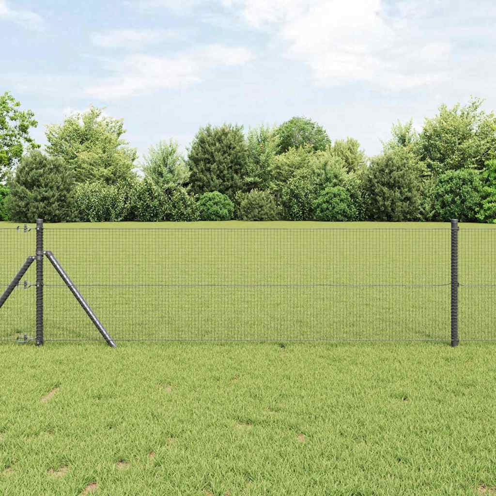 Vidaxl Clôture En Fils Soudés Pour Fixation Au Sol 50 X 0,8 M Gris