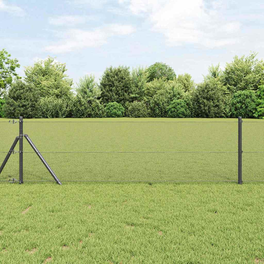 Vidaxl Clôture En Fils Soudés Pour Fixation Au Sol 10 X 0,4 M Gris