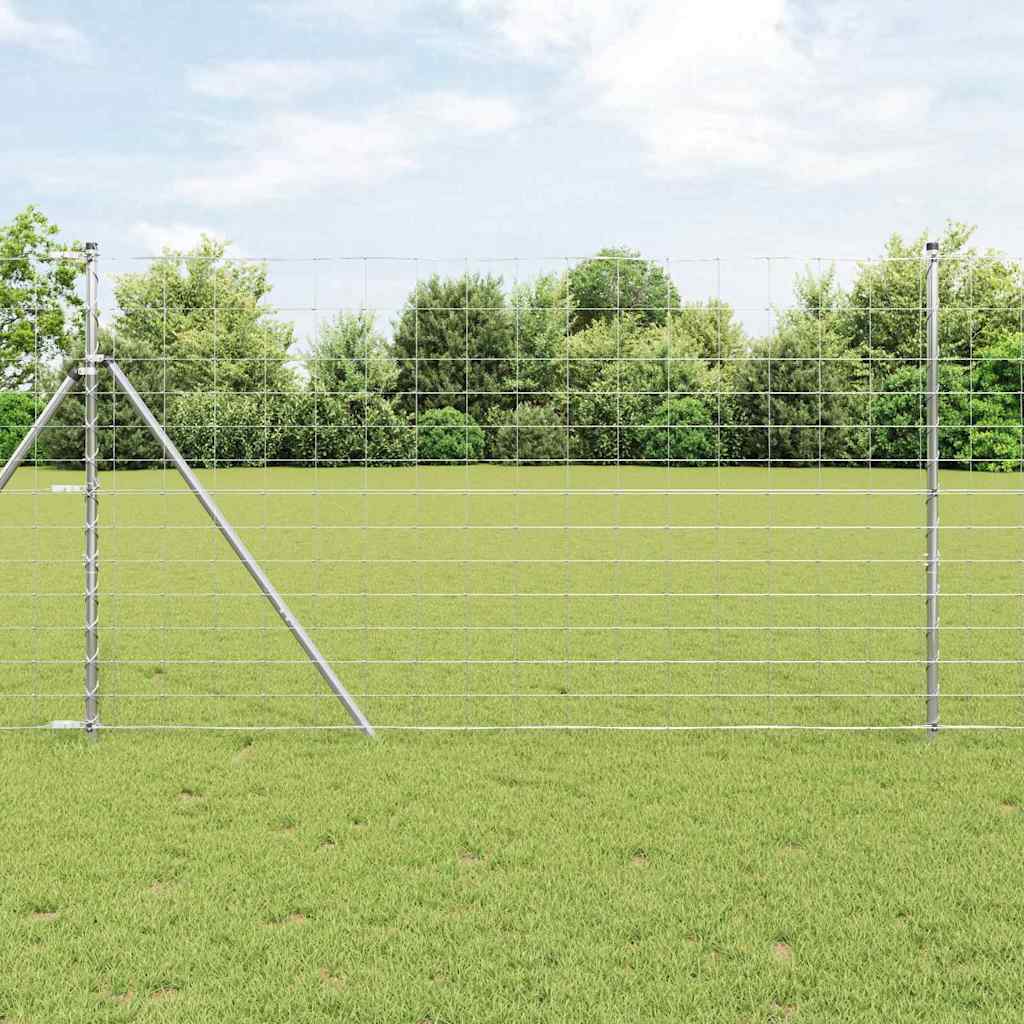 Vidaxl Clôture En Fil Soudé Pour Sol 25 X 1,4 M Acier Galvanisé Maille