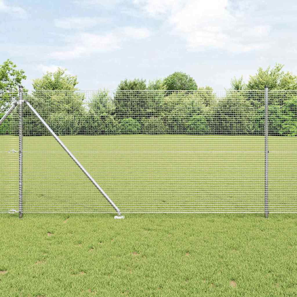 Vidaxl Clôture En Fil Soudé Avec Pointes 50 X 1 M Acier Galvanisé