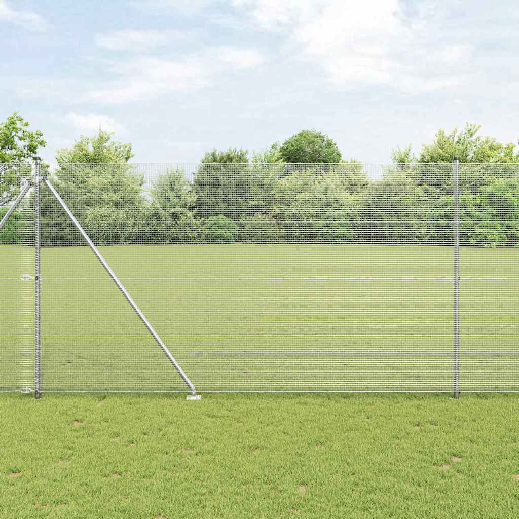 Vidaxl Clôture En Fil Soudé Avec Pointes 50 X 1,5 M Acier Galvanisé