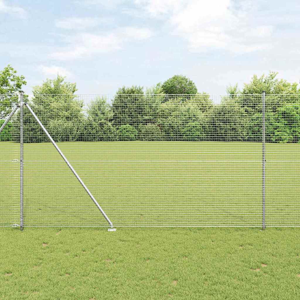 Vidaxl Clôture En Fil Soudé Avec Pointes 25 X 1,6 M Acier Galvanisé