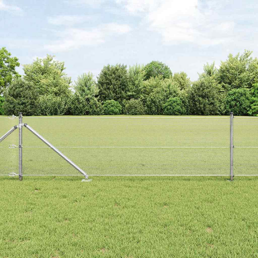 Vidaxl Clôture En Fil Soudé Avec Pointes 100 X 0,5 M Acier Galvanisé