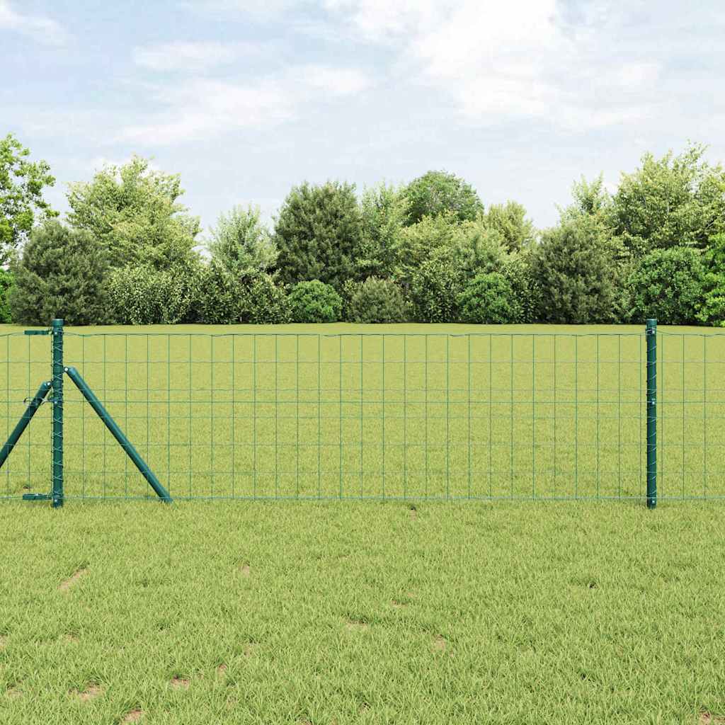 Vidaxl Fixation Au Sol Euro Pour Clôture 25 X 0,8 M Vert Maille