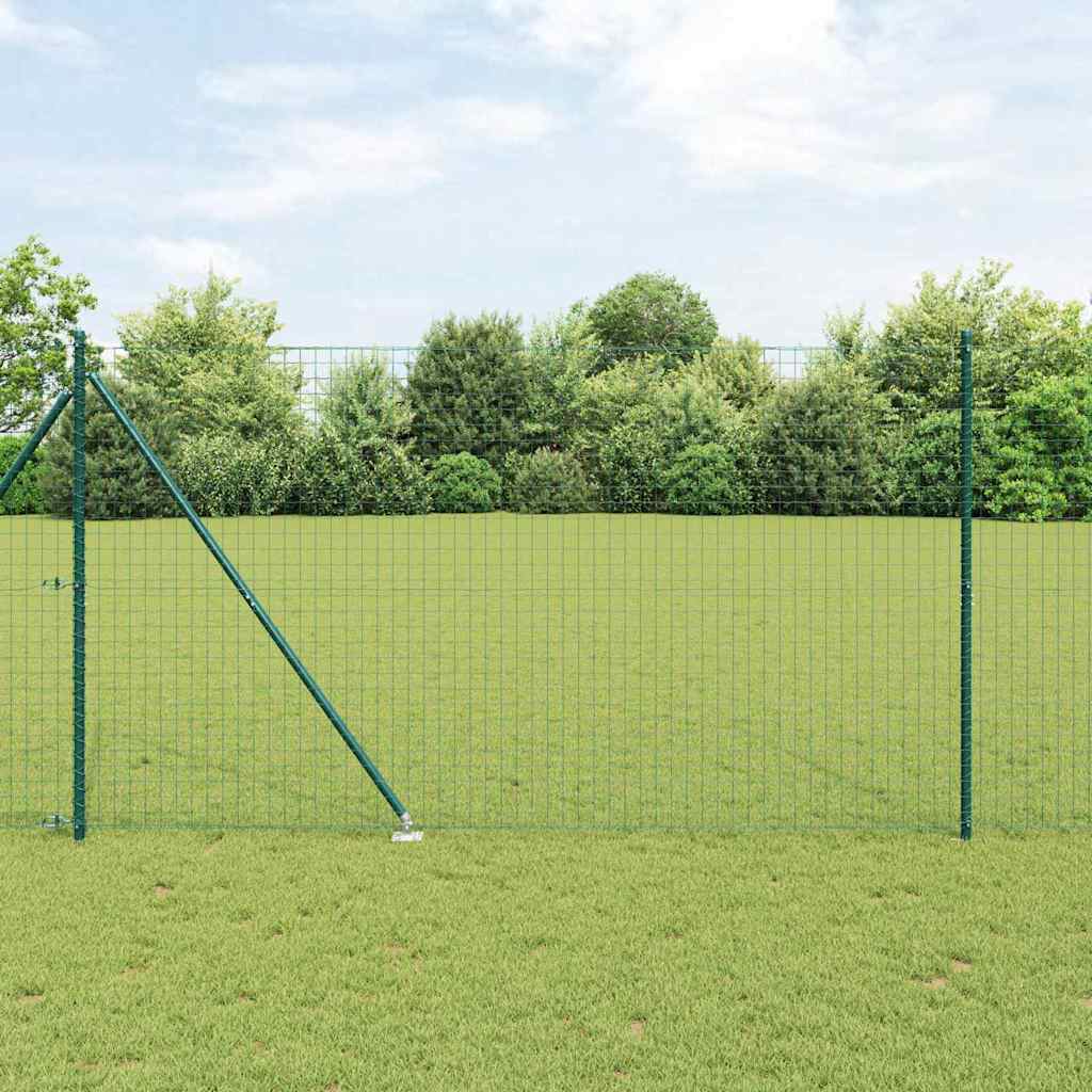 Vidaxl Clôture Euro Avec Des Pointes 10 X 1,6 M Acier Recouvert De Pvc