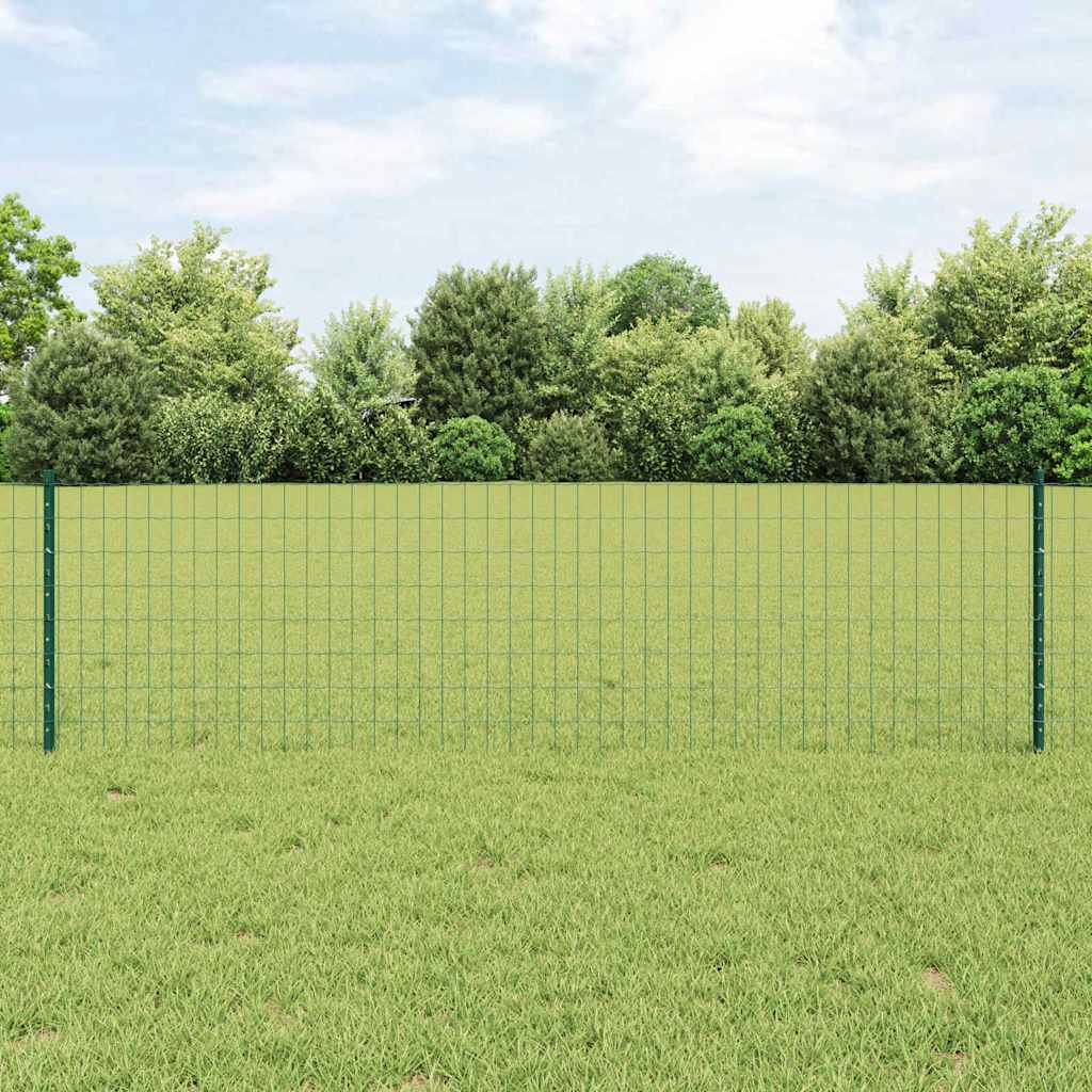 Vidaxl Clôture Euro Avec Poteau 25 X 0,6 M Acier Recouvert De Pvc Vert