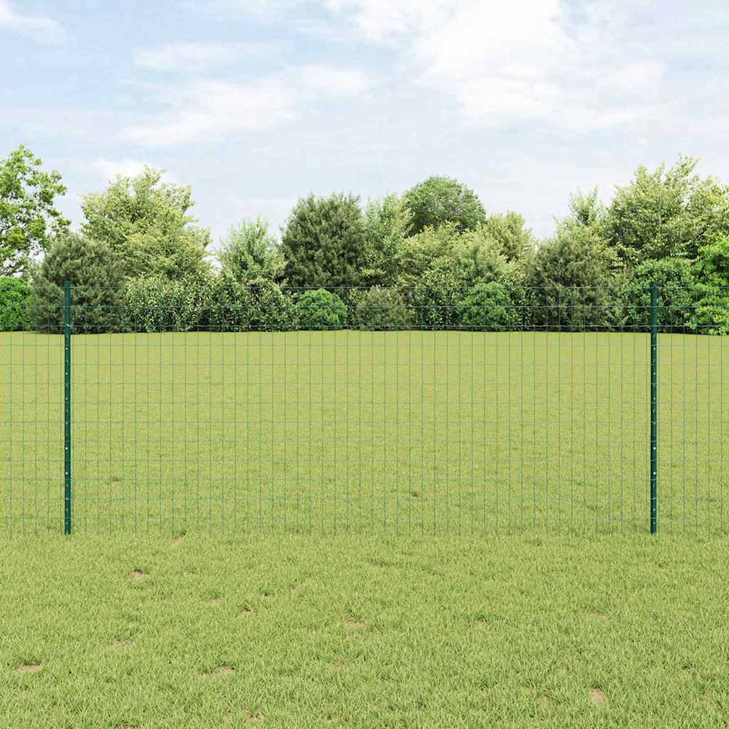 Vidaxl Clôture Euro Avec Poteau 10 X 1 M Acier Recouvert De Pvc Vert