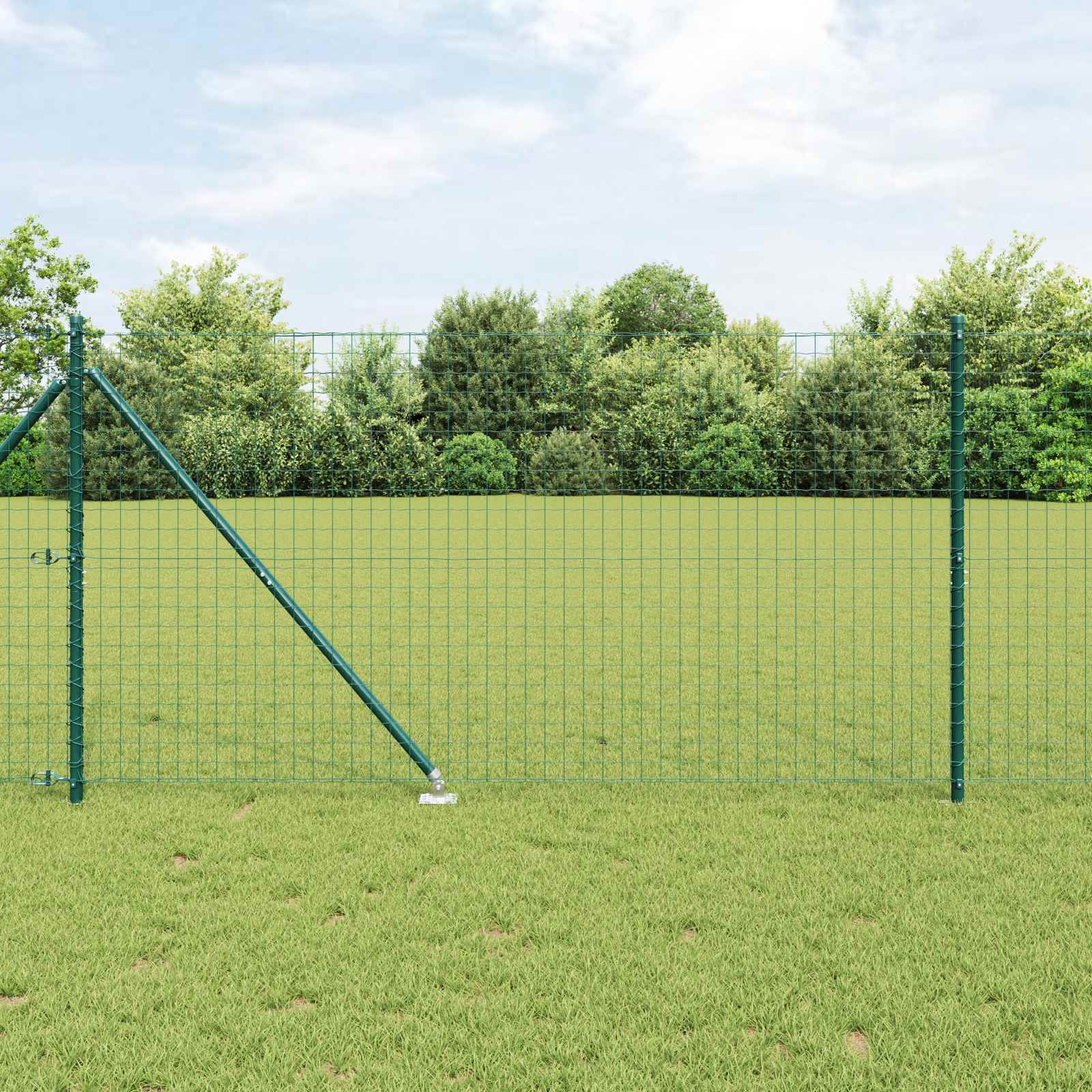 Vidaxl Piquet De Clôture À Enfoncer Au Sol 52 Pc Vert