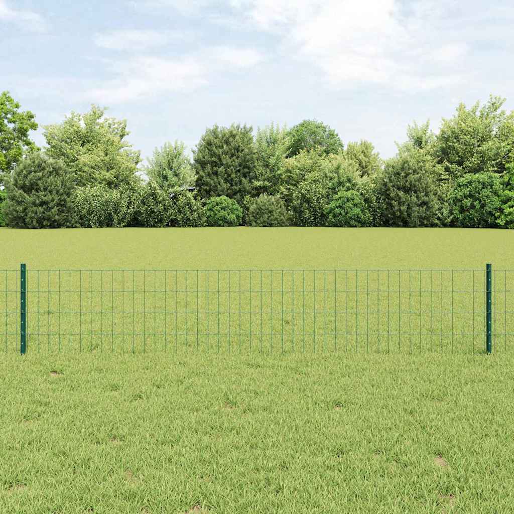 Vidaxl Clôture Euro Avec Poteau 10 X 0,4 M Acier Recouvert De Pvc Vert