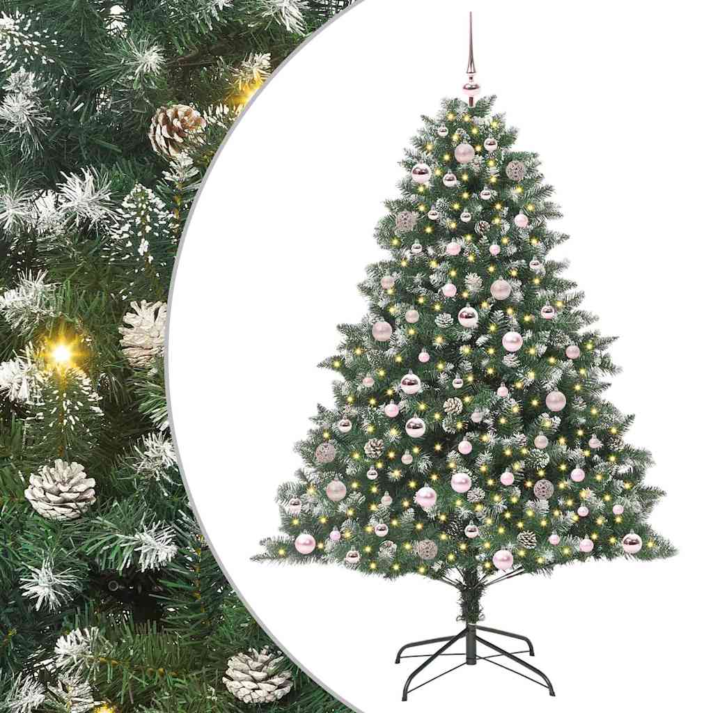 Vidaxl Sapin De Noël Artificiel Vert 180 Cm Pvc, Plastique Et Acier