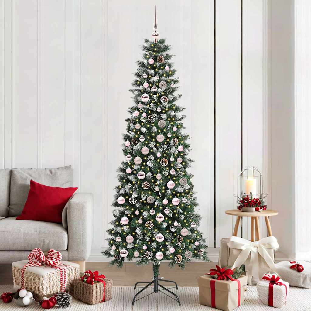 Vidaxl Sapin De Noël Artificiel Vert 210 Cm Pvc, Plastique Et Acier