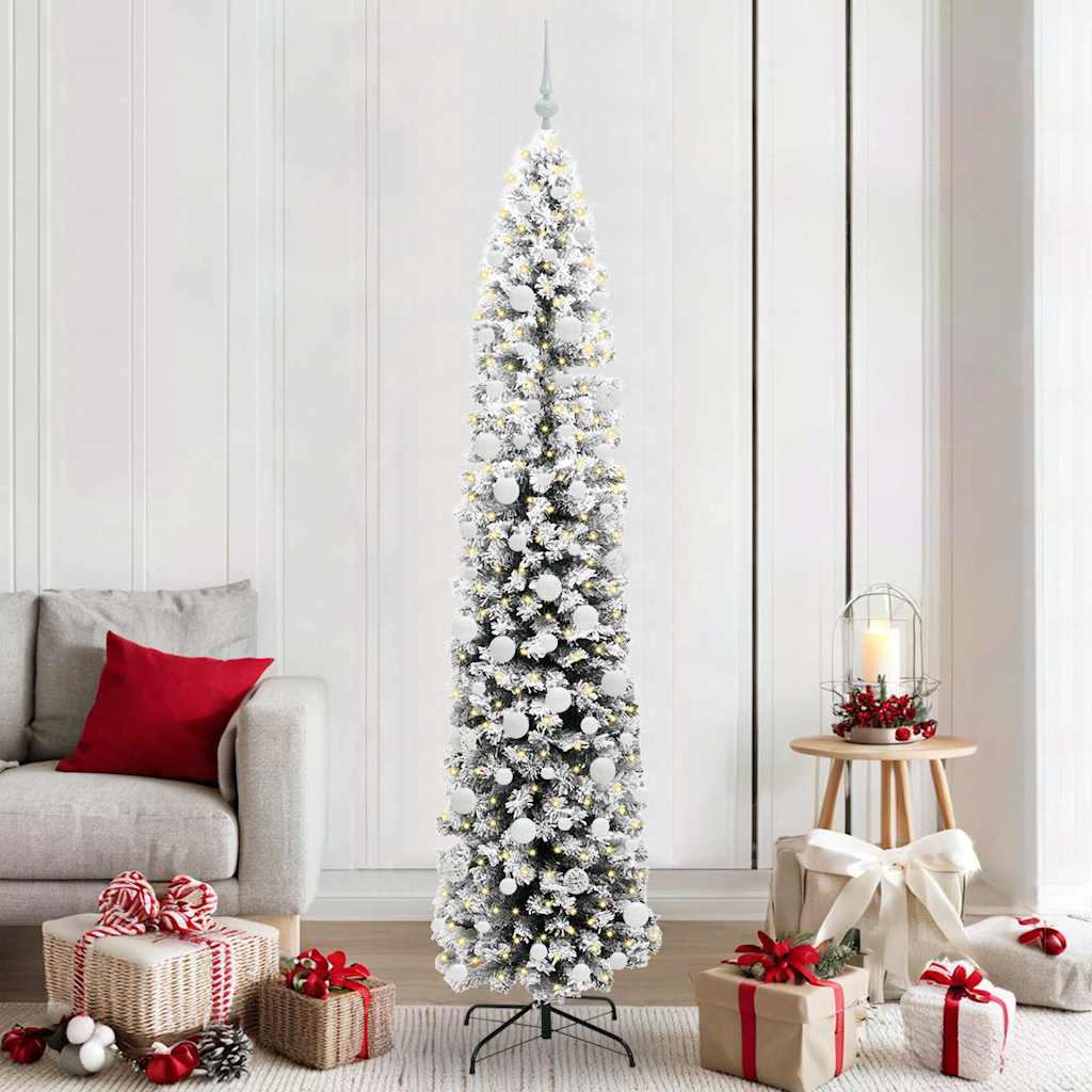 Vidaxl Sapin De Noël Artificiel Vert 210 Cm Pvc Et Acier Et Plastique