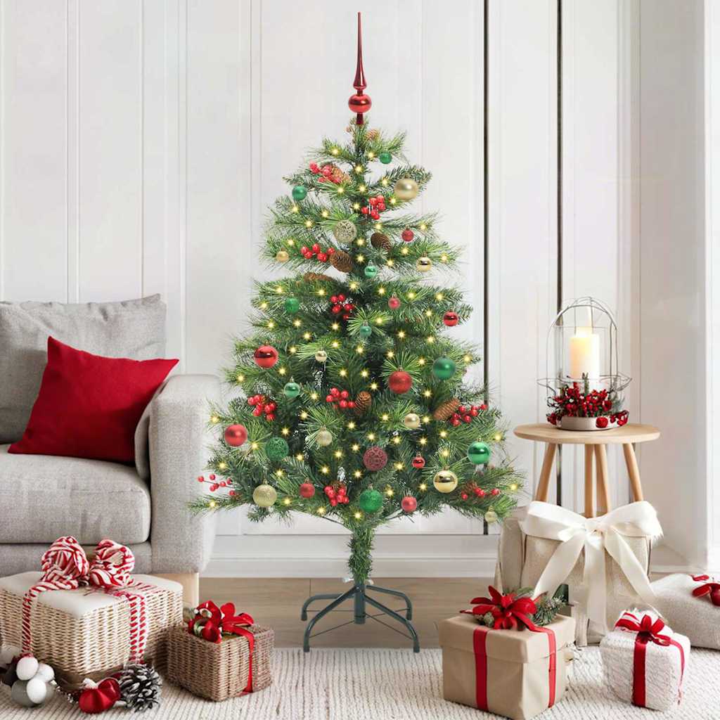 Vidaxl Sapin De Noël Artificiel Vert 150 Cm Pvc Et Métal
