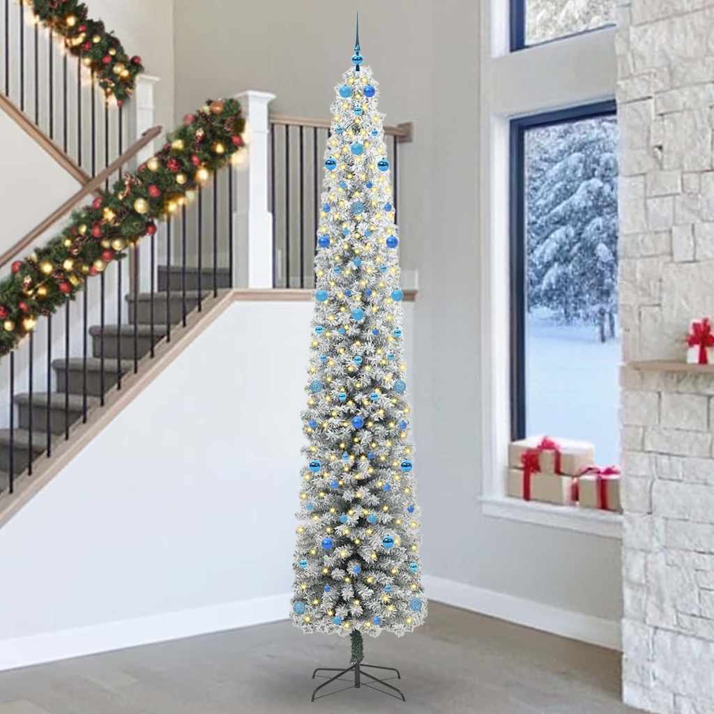 Vidaxl Sapin De Noël Artificiel Vert 300 Cm Pvc Et Acier Et Plastique