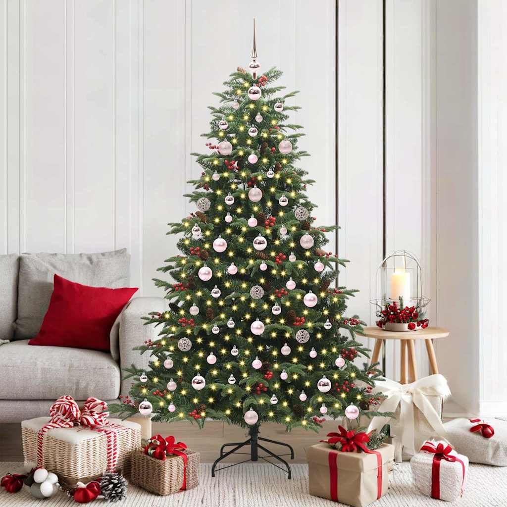 Vidaxl Sapin De Noël Artificiel Vert 180 Cm Pvc, Métal Et Plastique