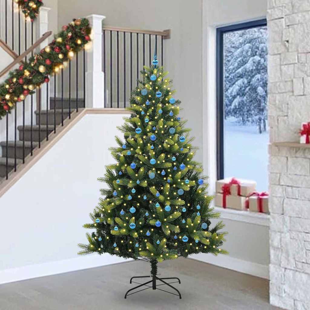 Vidaxl Arbre De Noël Artificiel En Silicone Flexible 300 Leds 240 Cm