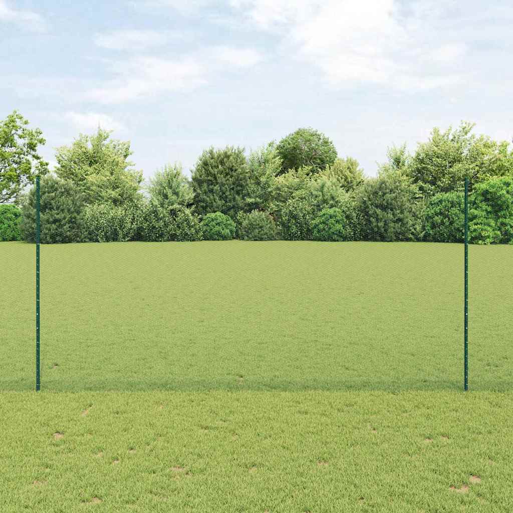 Vidaxl Clôture Hexagonale Avec Poteau 10 X 1,6 M Vert Maille