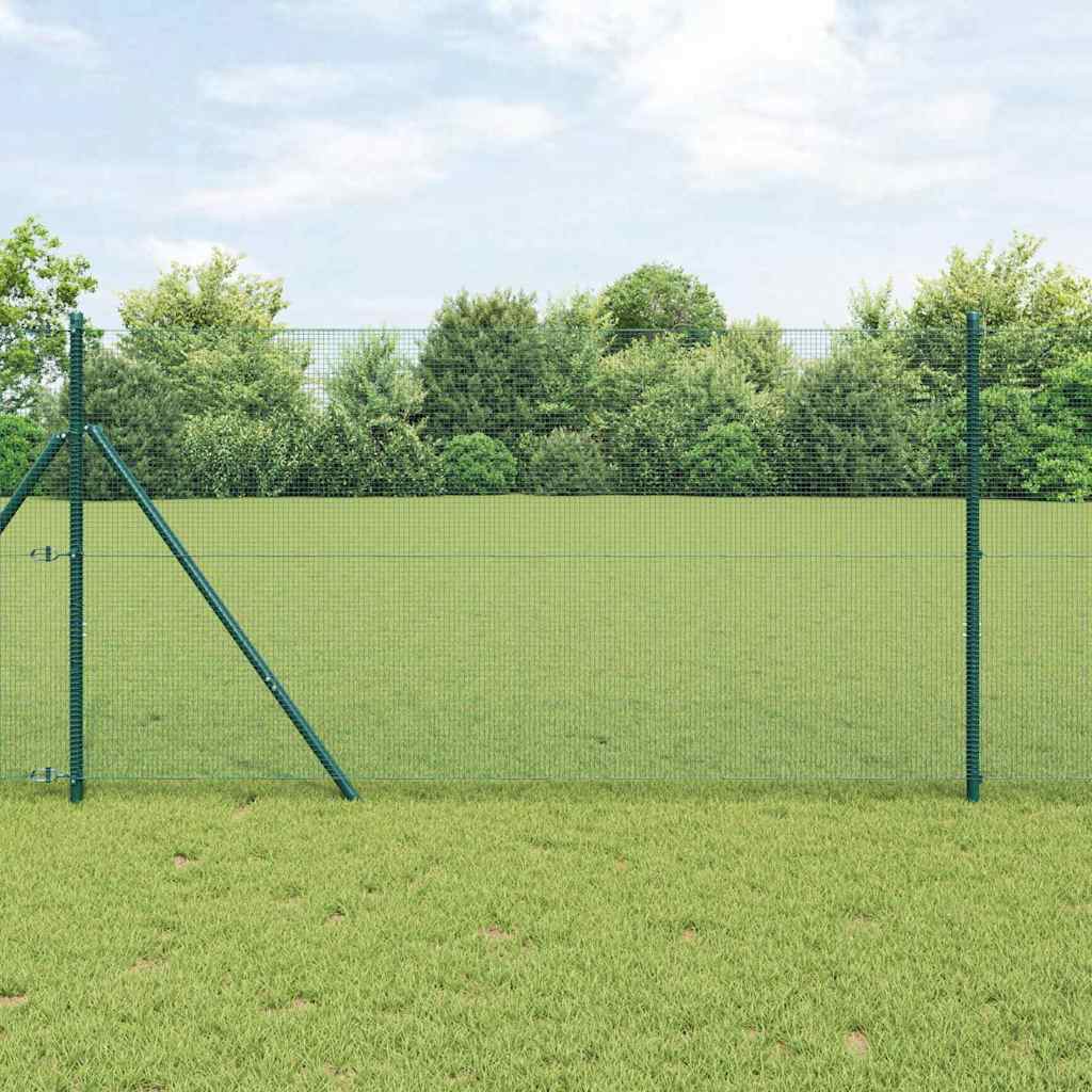 Vidaxl Clôture En Fils Soudés Pour Fixation Au Sol 25 X 1,4 M Vert