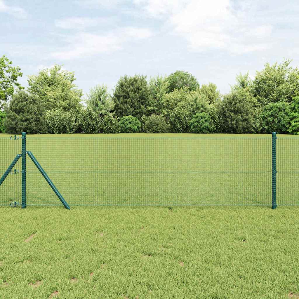 Vidaxl Clôture En Fils Soudés Pour Fixation Au Sol 25 X 0,4 M Vert