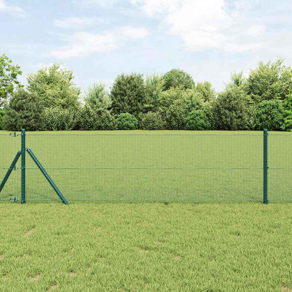 Vidaxl Clôture En Fils Soudés Pour Fixation Au Sol 100 X 0,5 M Vert