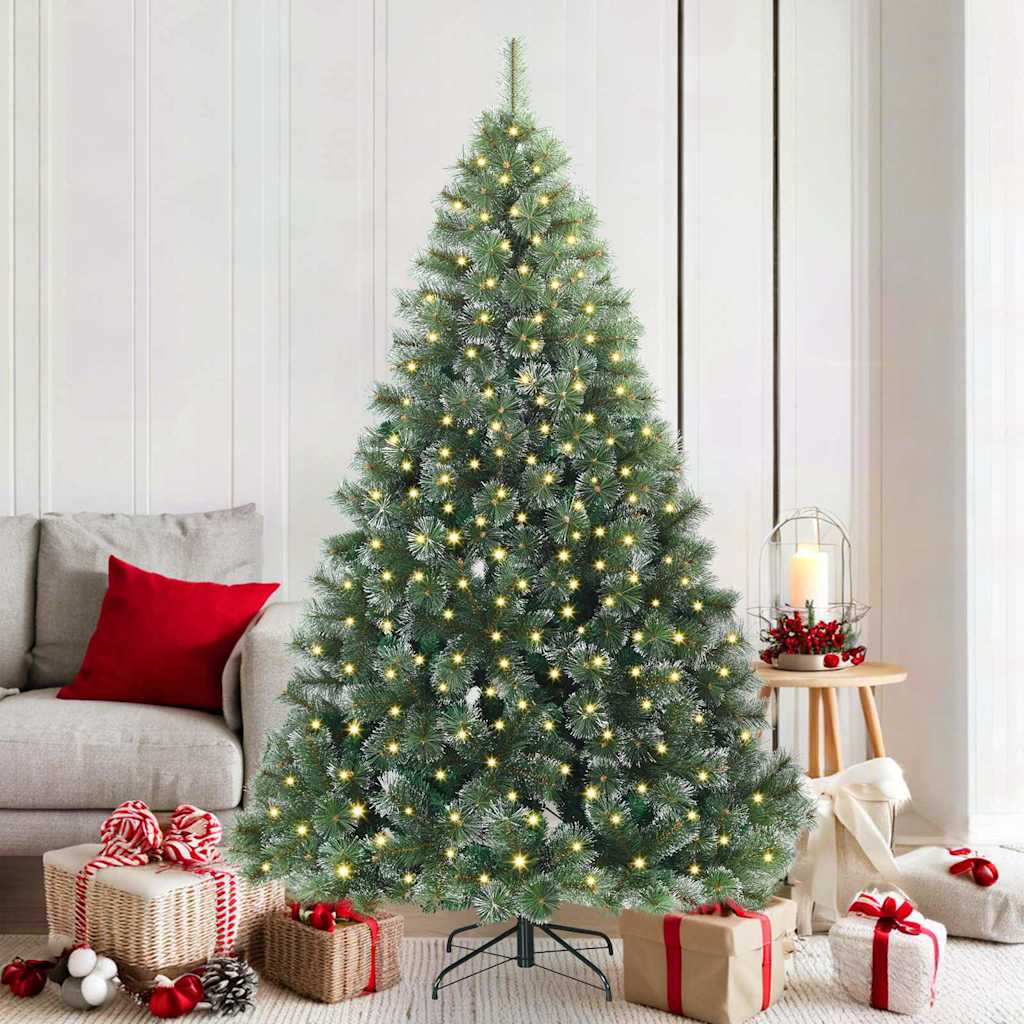 Vidaxl Sapin De Noël Artificiel Avec 300 Led Vert 180 Cm Pe Et Pvc