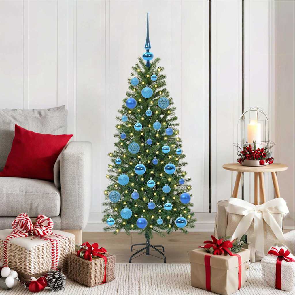 Vidaxl Sapin De Noël Artificiel Avec 150 Led Vert 120 Cm Pe Et Pvc