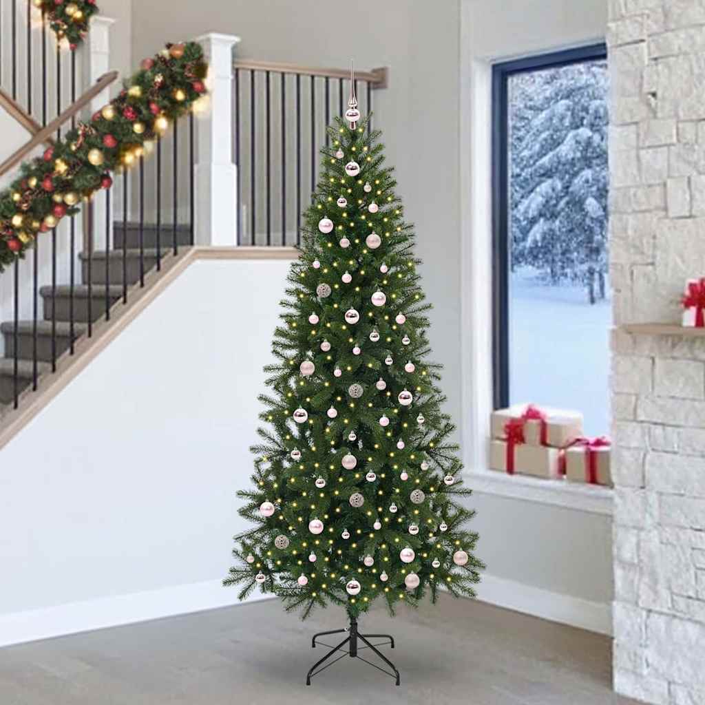 Vidaxl Sapin De Noël Artificiel Avec 300 Led Vert 240 Cm Pe Et Pvc