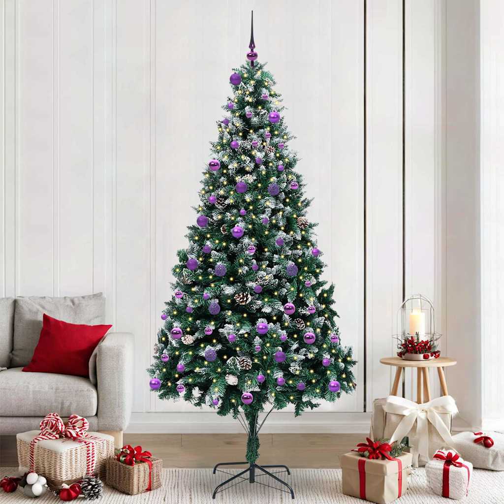 Vidaxl Sapin De Noël Artificiel Vert 240 Cm Pvc, Acier Et Plastique