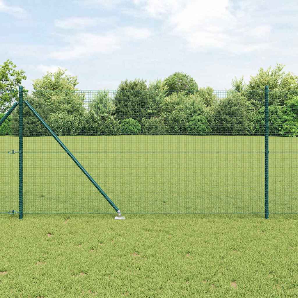 Vidaxl Clôture En Fil Soudé Avec Pointes 100 X 1 M Vert Maille