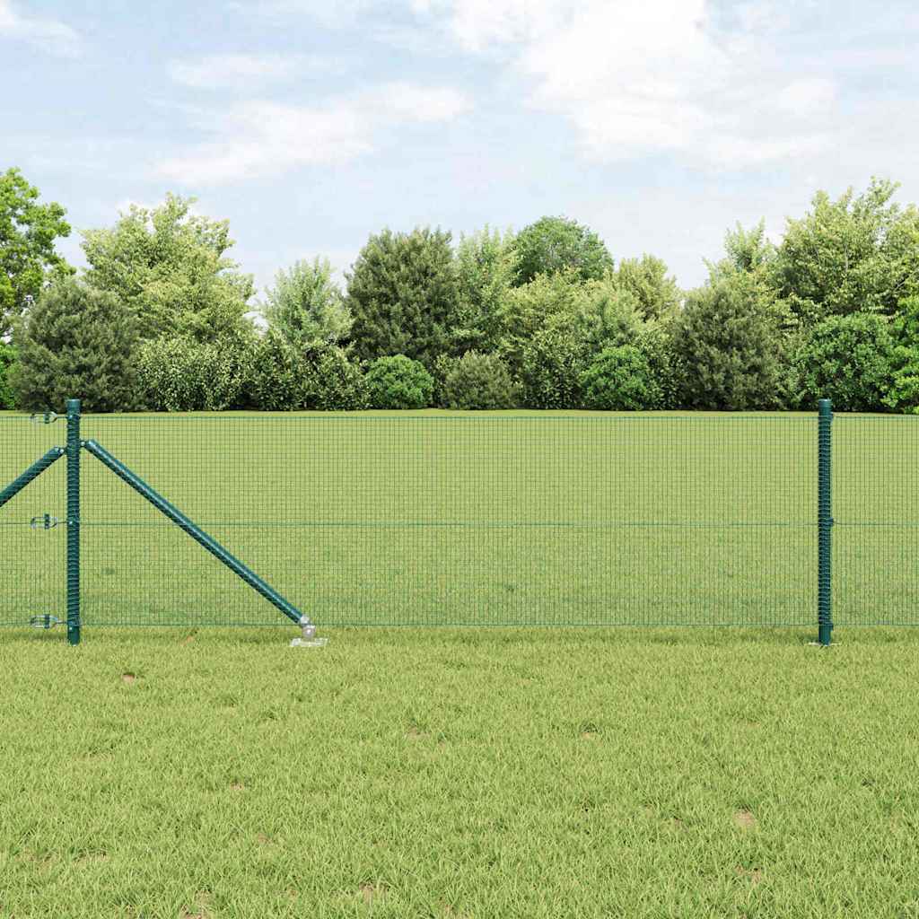 Vidaxl Clôture En Fil Soudé Avec Pointes 10 X 0,4 M Vert Maille