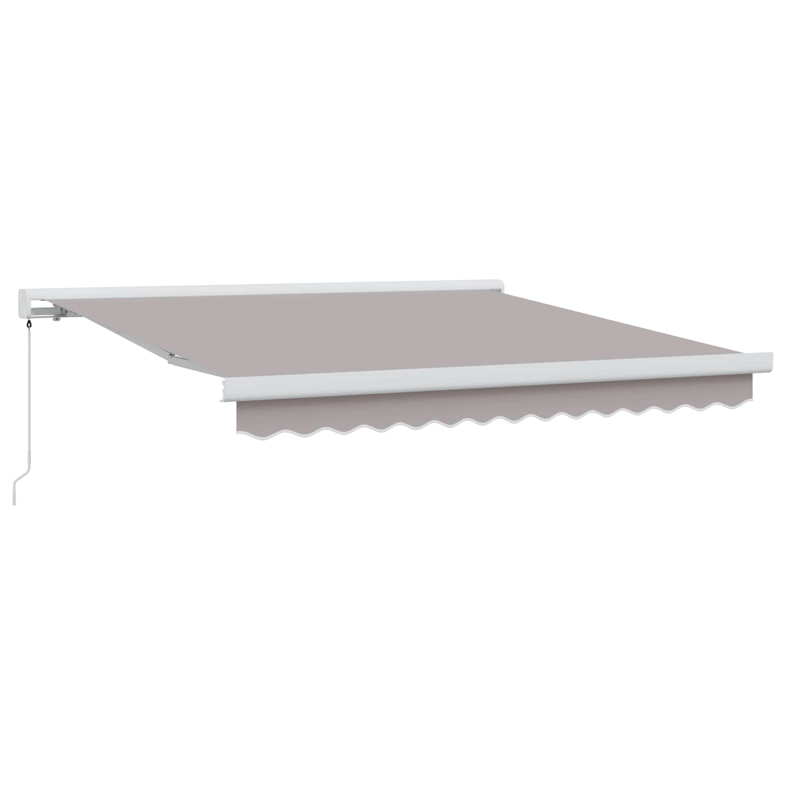 Vidaxl Auvent Rétractable Gris Clair 300 X 250 Cm Toile Et Aluminium