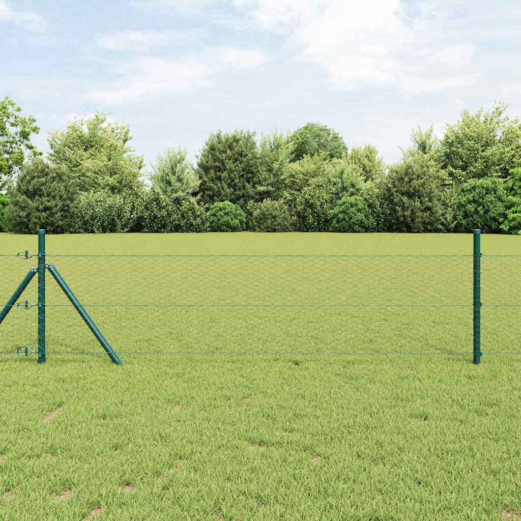 Vidaxl Fixation Au Sol Hexagonale 50 X 0,4 M Acier Recouvert De Pvc