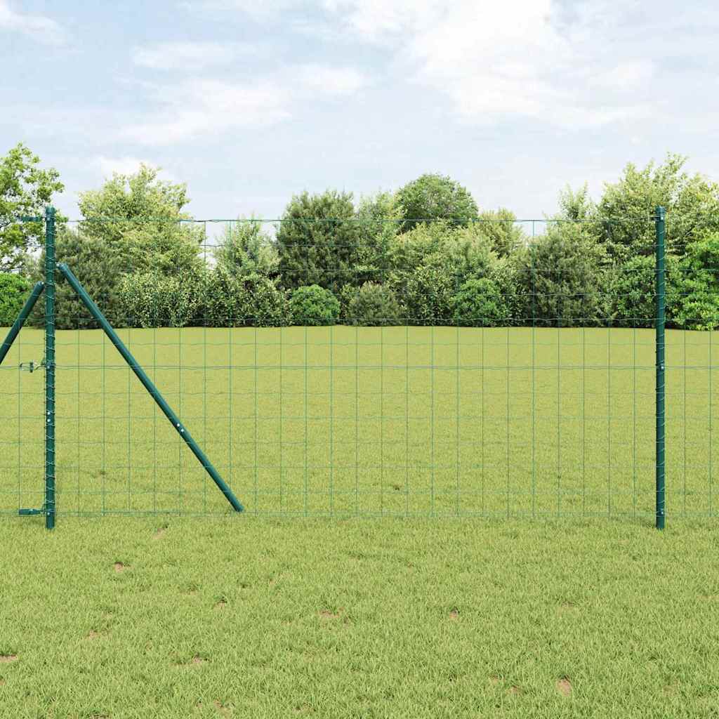 Vidaxl Fixation Au Sol Euro Pour Clôture 25 X 1,2 M Vert Maille