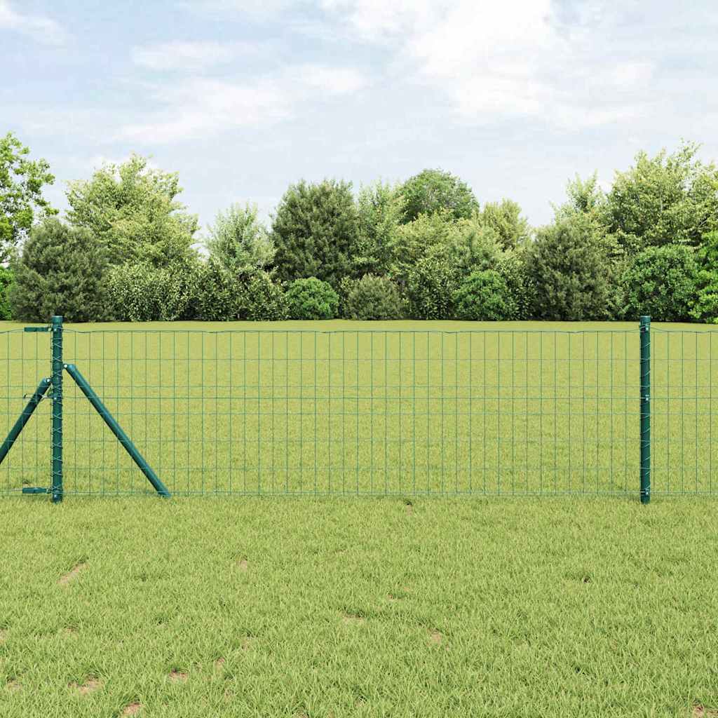 Vidaxl Fixation Au Sol Euro Pour Clôture 25 X 0,4 M Vert Maille