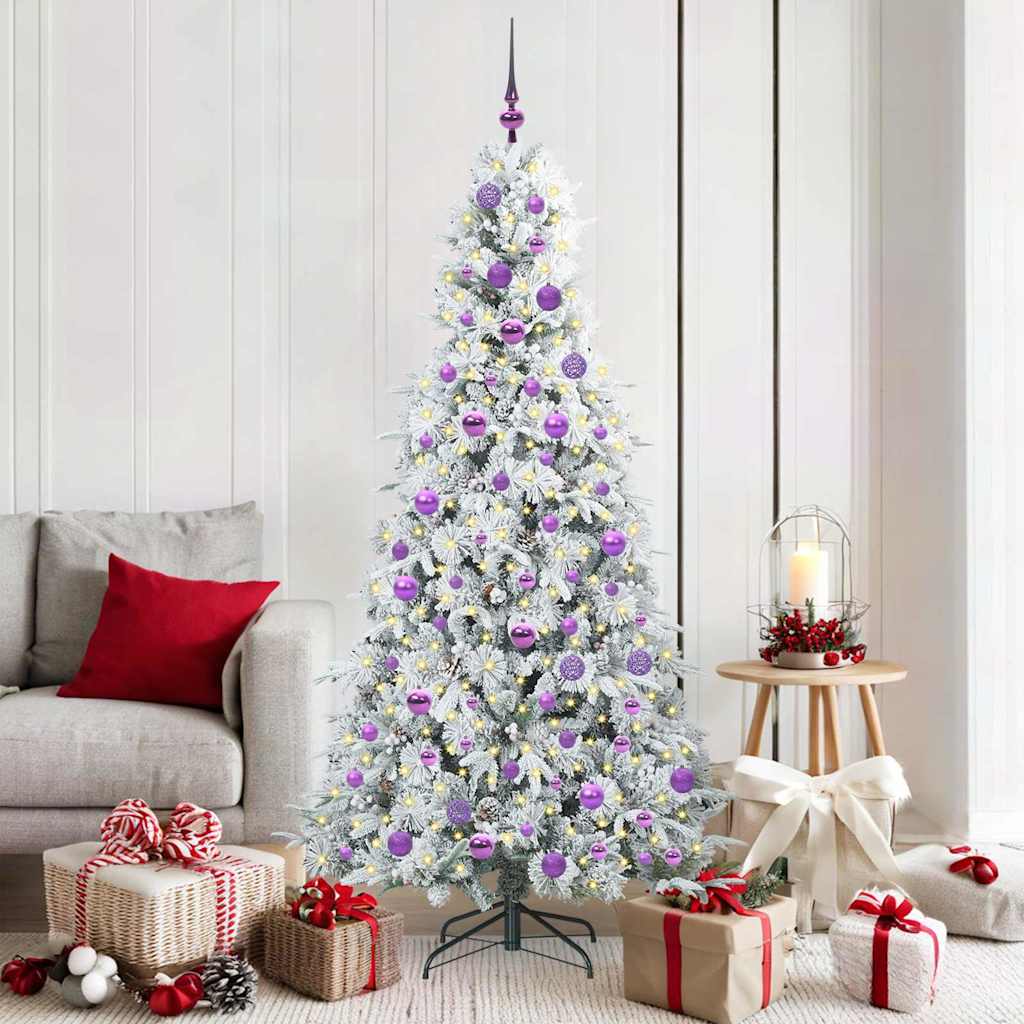 Vidaxl Sapin De Noël Artificiel À Branches Articulées Blanc 180 Cm