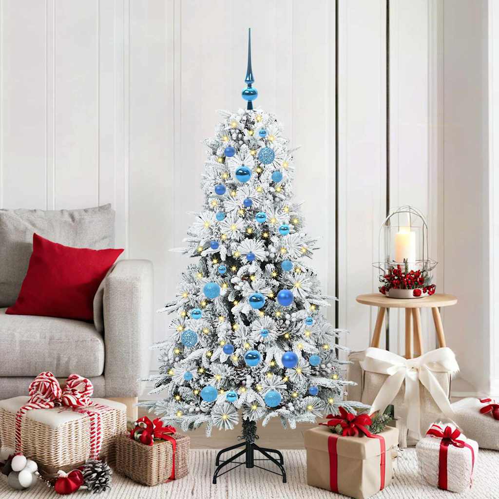 Vidaxl Sapin De Noël Artificiel À Branches Articulées Blanc 150 Cm