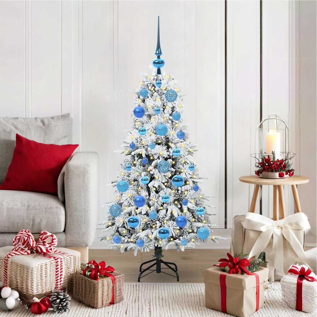 Vidaxl Sapin De Noël Artificiel À Branches Articulées Blanc 120 Cm