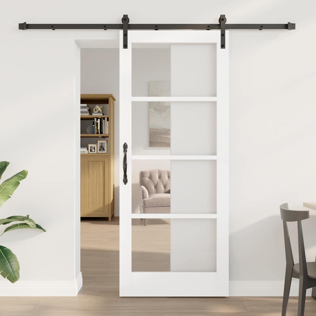 Vidaxl Porte Coulissante Orkdal Blanc 83 X 202 Cm