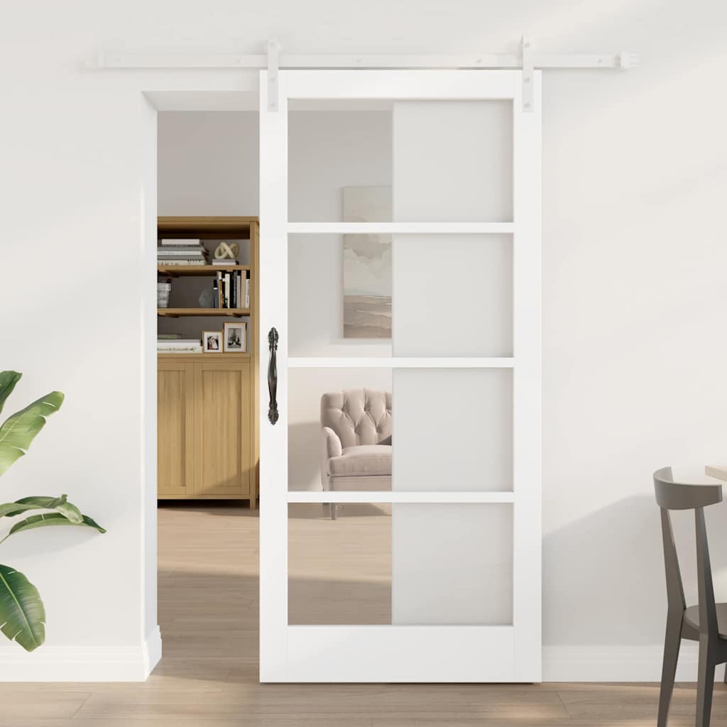 Vidaxl Porte Coulissante Orkdal Blanc 93 X 202 Cm
