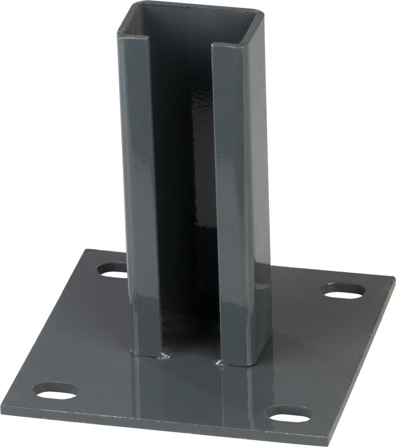 Fuß Strend Pro Eurostandard, 60x40 Mm, Anthrazit, Ral7016, Zur Verankerung, Für Pfosten