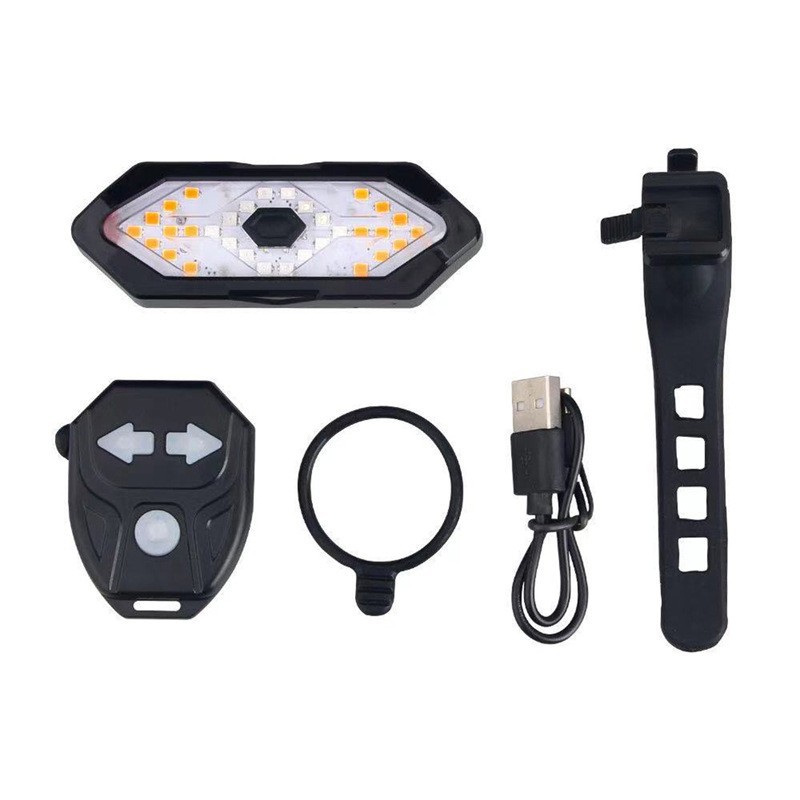 Rücklicht, Bremswarn-/blinkerfunktion, Led-rücklicht Für Mountainbikes, Wasserdichtes, Per Usb Aufladbares Fahrradrücklicht Für Mehr Sicherheit Und Blinker
