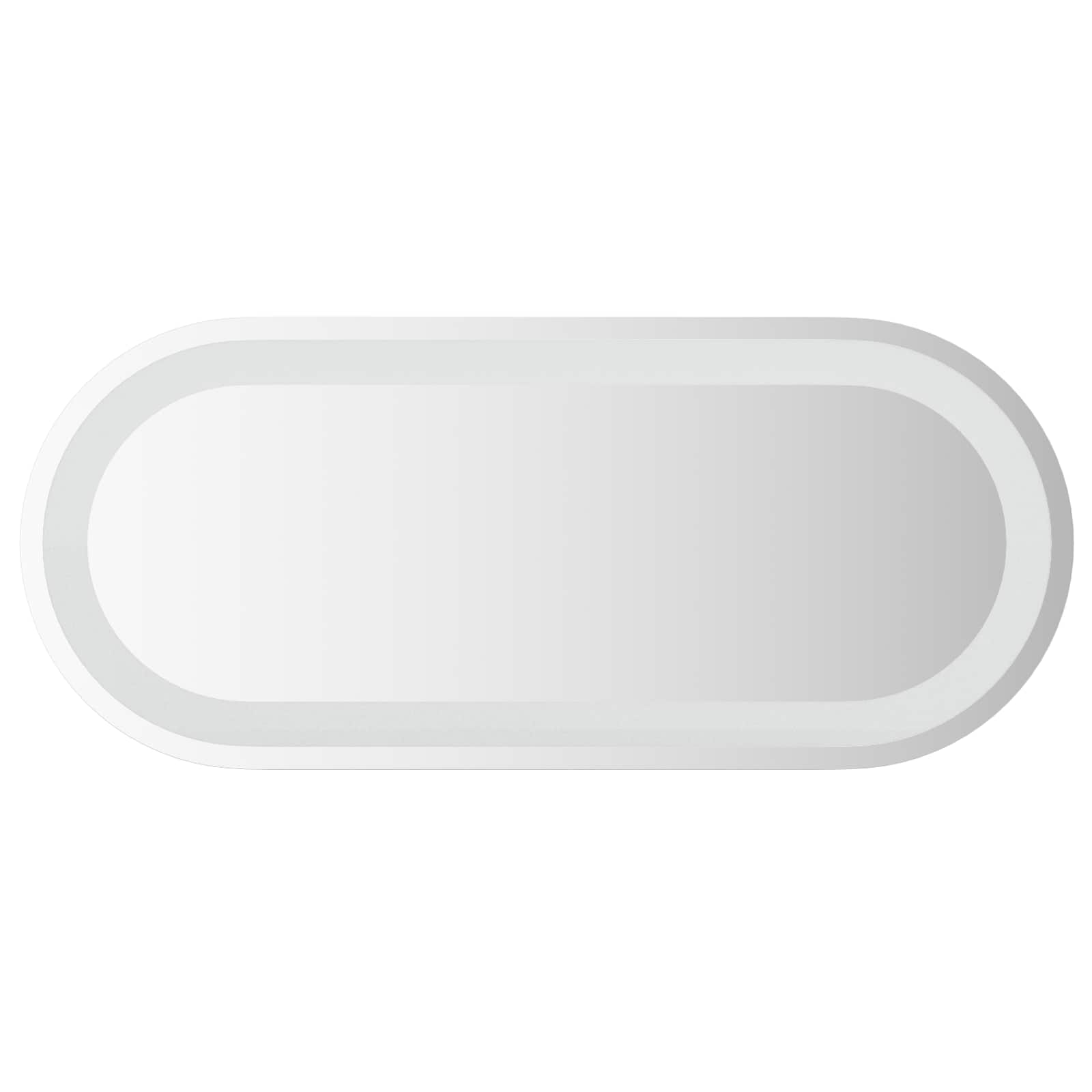 Led-badezimmerspiegel Transparent 70 X 30 Cm Gehärtetes Glas Vidaxl